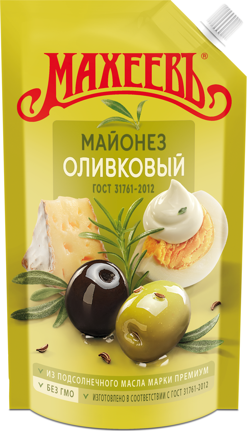 Майонез Махеев Оливковый  67%  400 мл дой-пак