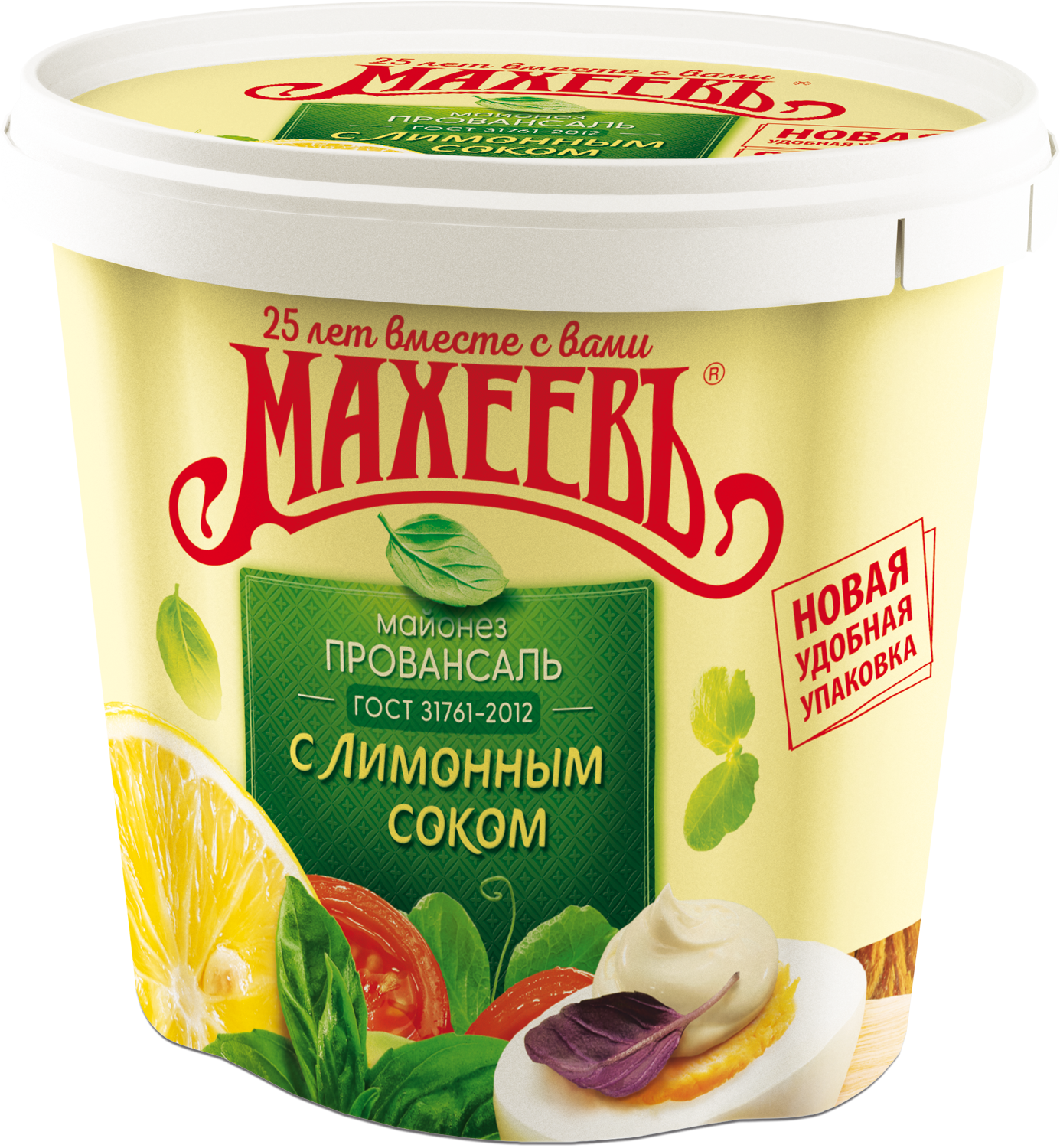 Майонез Махеев с лимонным соком 50,5%  820 мл  ведро