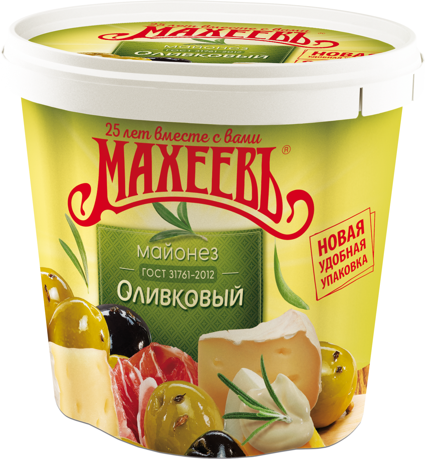 Майонез Махеев Оливковый 50,5% 820 мл  ведро