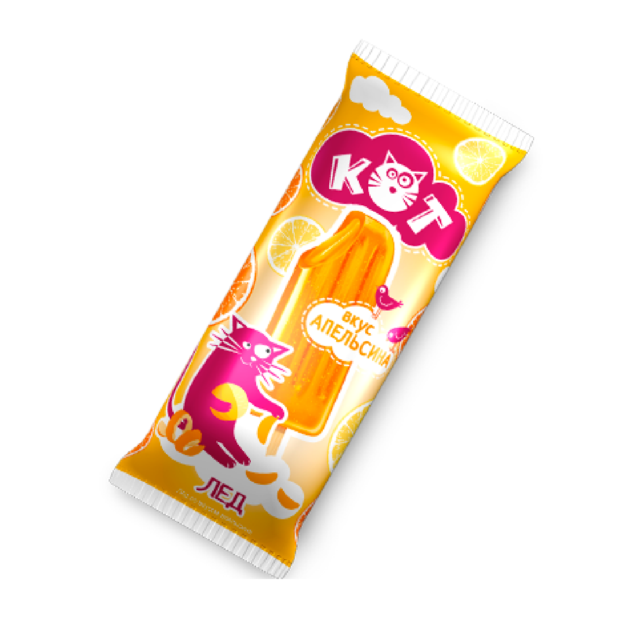 Лёд Кот со вкусом апельсина 70х40