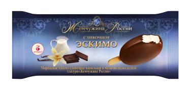 Мороженое Жемчужина России эскимо слив в шок гл 80х24 ФС