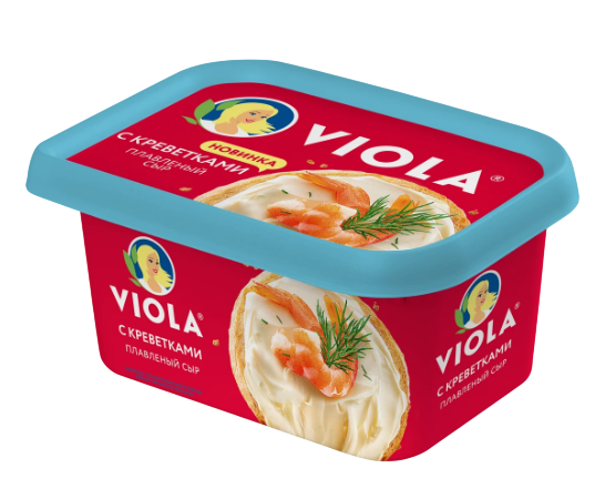 Сыр Виола плавленый с креветками 35% пл/в 400г
