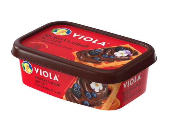 Сыр Виола плавленый шоколадный 30% пл/в 180 г.