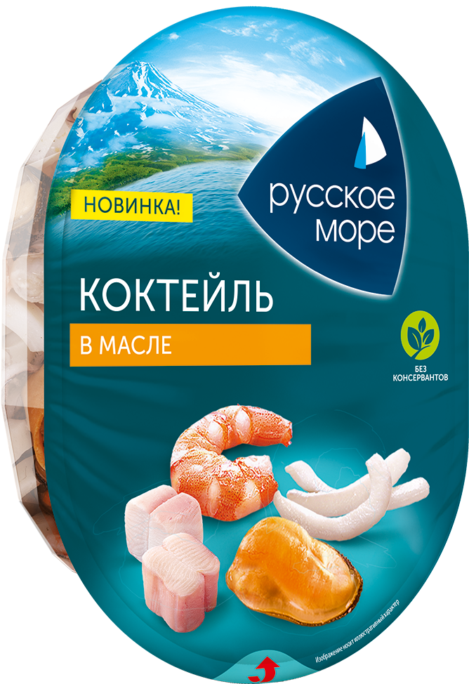 Коктейль Русское море из морепродуктов в растительном масле Оригинал 180г