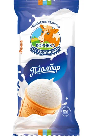 Мороженое ваф./ст. КизК пломбир ванильн. м.д.ж. 15,0%, 100г