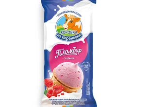 Мороженое ваф./ст. КизК пломбир С МАЛИНОЙ м.д.ж. 15,0%, 100г
