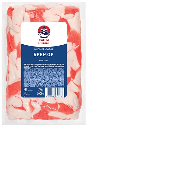 Мясо крабовое Санта Бремор имитация 1кг