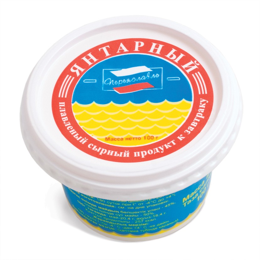 Плавл.продукт с змж РЗПС Янтарный 50% пл/стакан 100г НДС20%