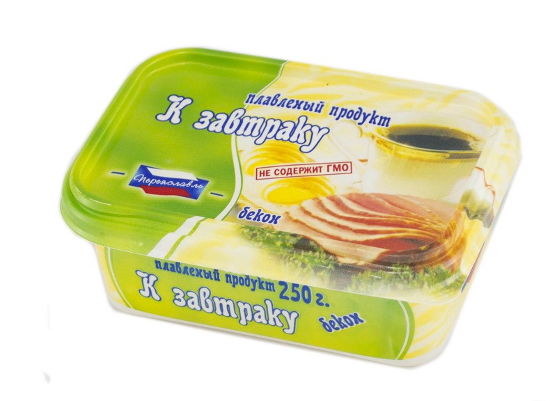 Плавл.продукт с змж РЗПС К завтраку бекон 50% пл/ванна 250г НДС20%