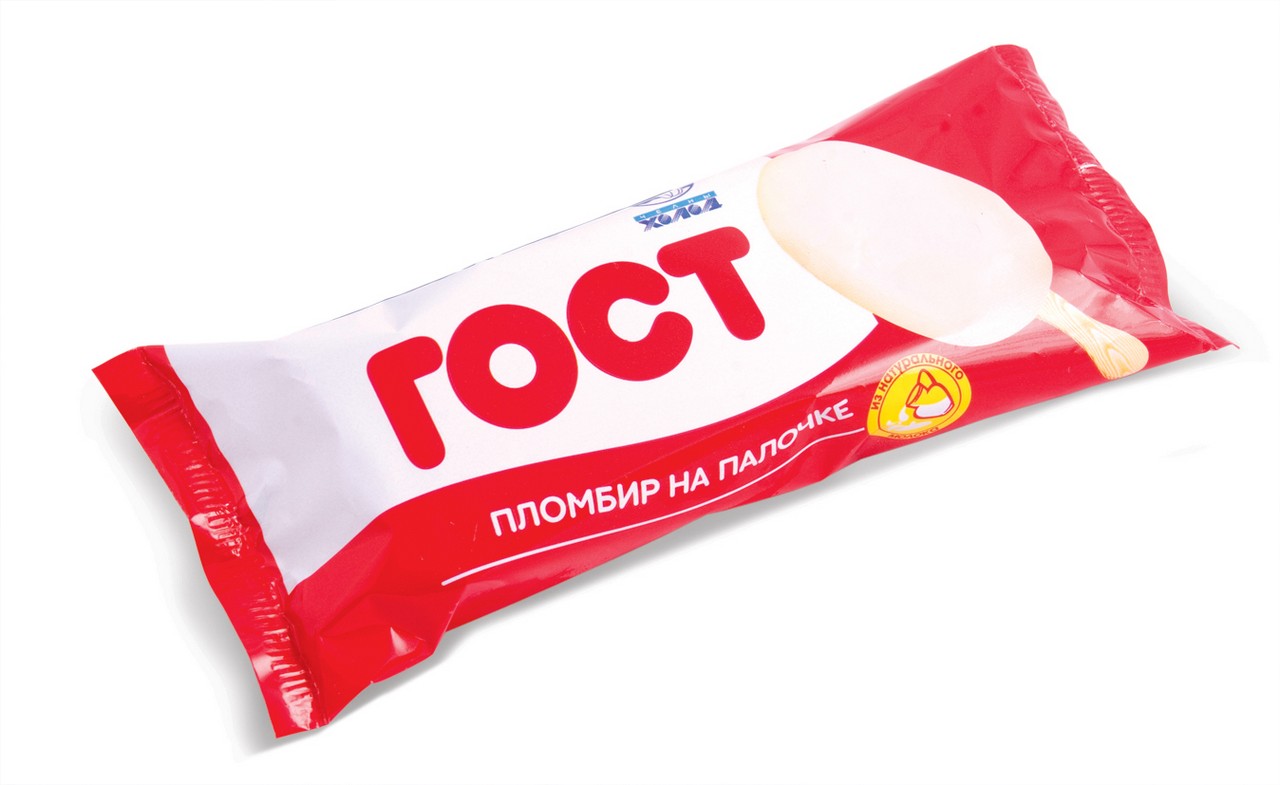 Мороженое НЧ ГОСТ эскимо пломбир без глазури 70 г/40 шт.