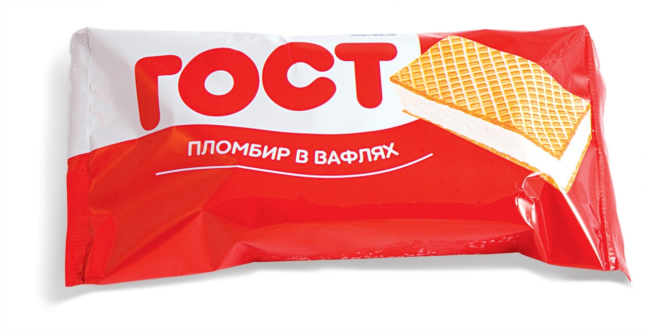 Мороженое НЧ Пломбир брикет на вафлях ГОСТ 70 г/26 шт.