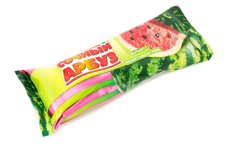 Мороженое НЧ Сочный арбуз фруктовый лед 70 г/40 шт.
