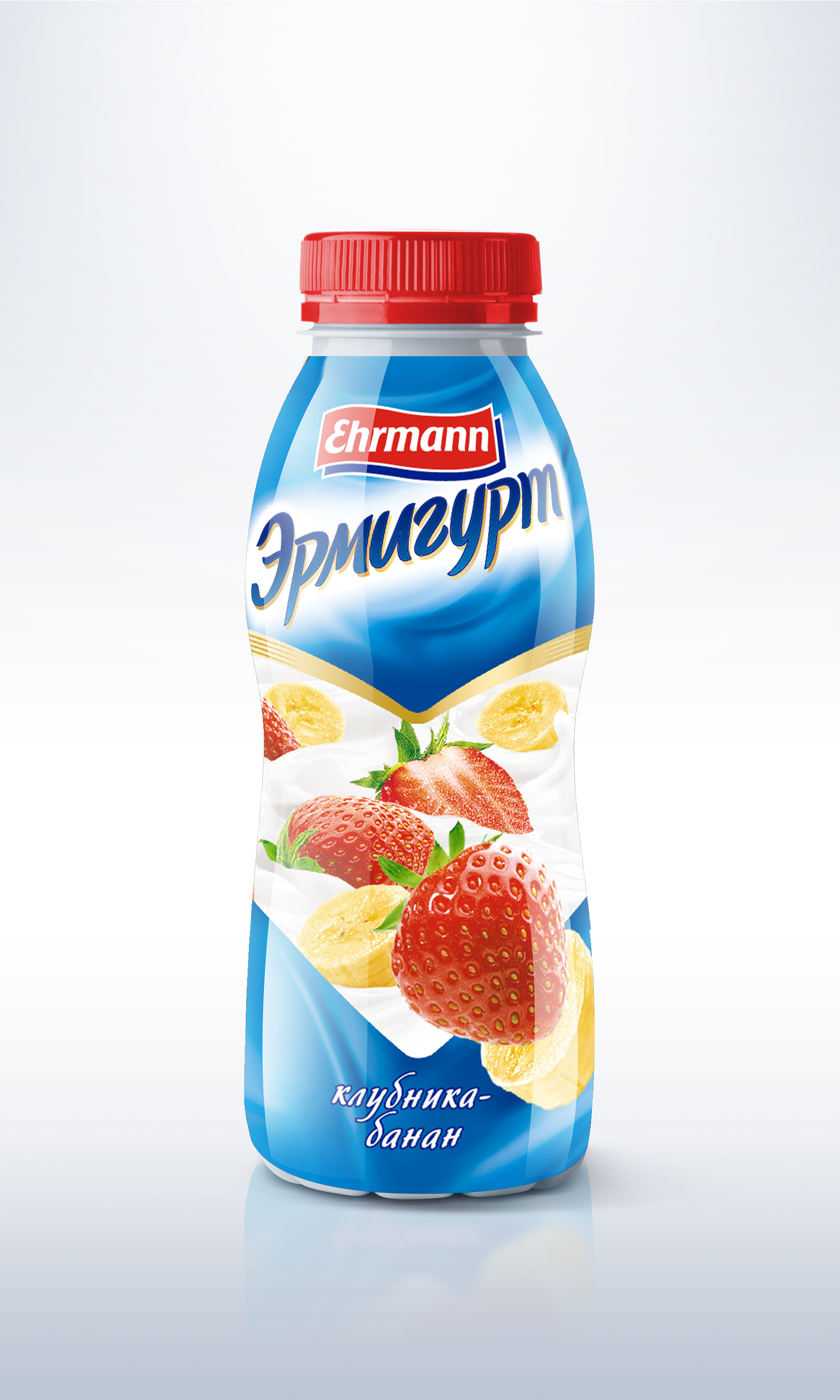 Эрмигурт питьевой 420г 1,2% Клубника-банан Нап.йог.паст.