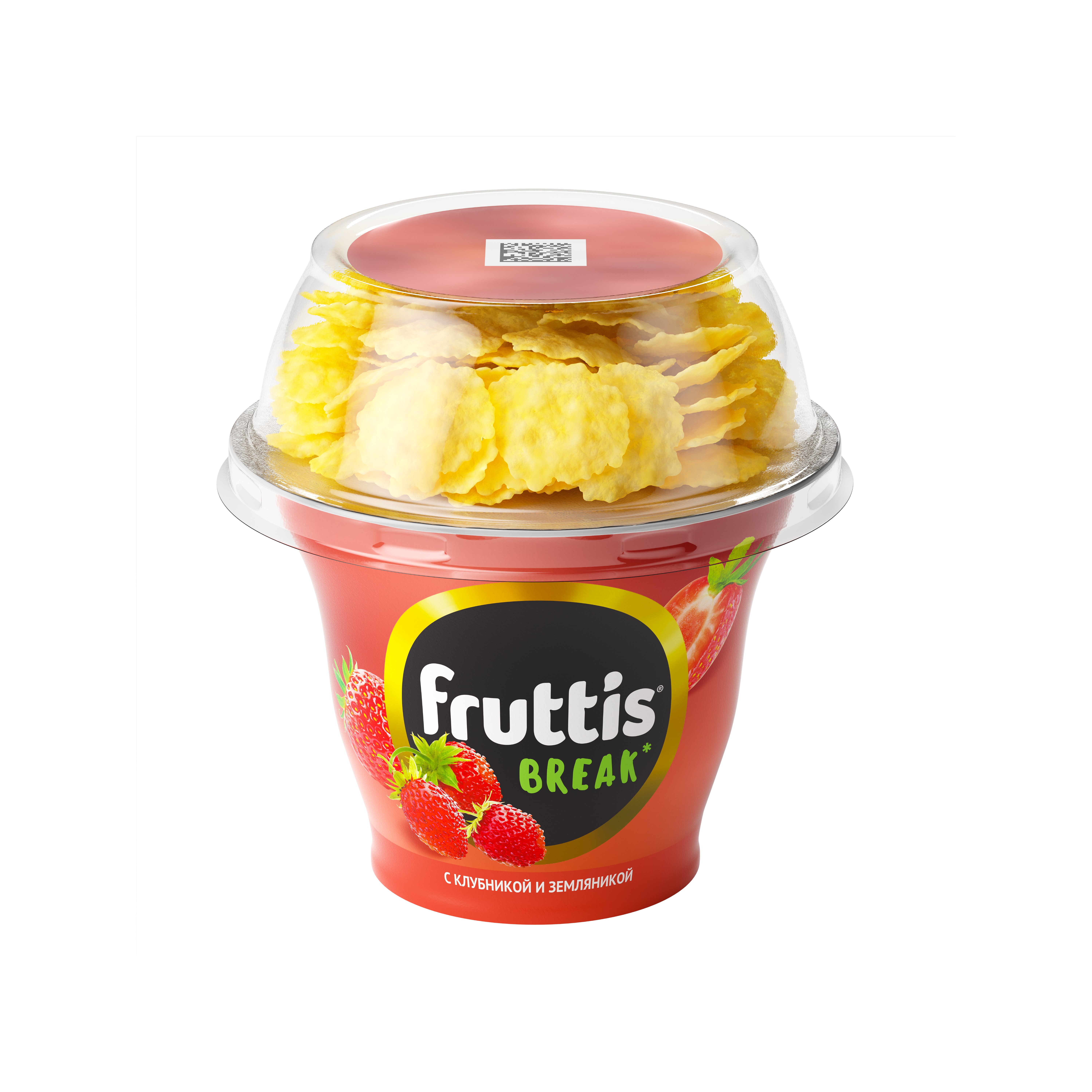 Йогуртный продукт Fruttis Break 2,5% Клубника-земляника, 180г