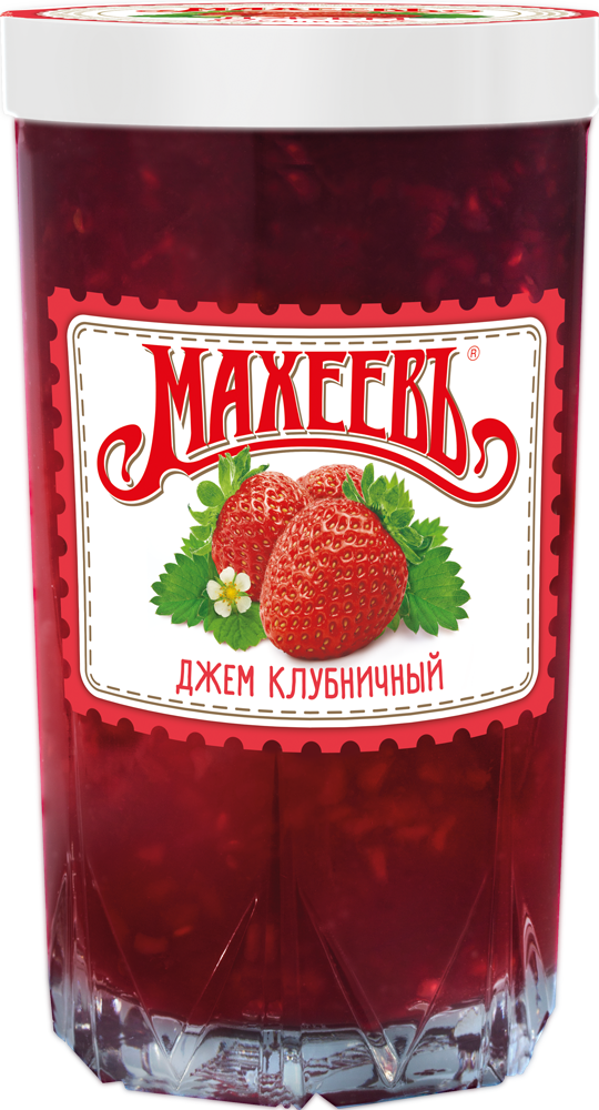 Джем Клубничный Махеев 400г стакан