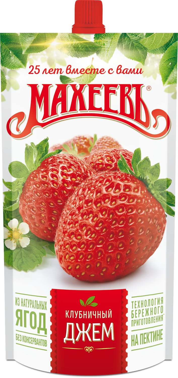 Джем Клубничный Махеев 300г дой-пак