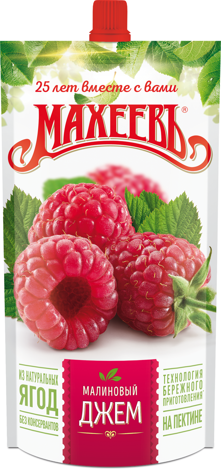 Джем Малиновый Махеев 300г дой-пак