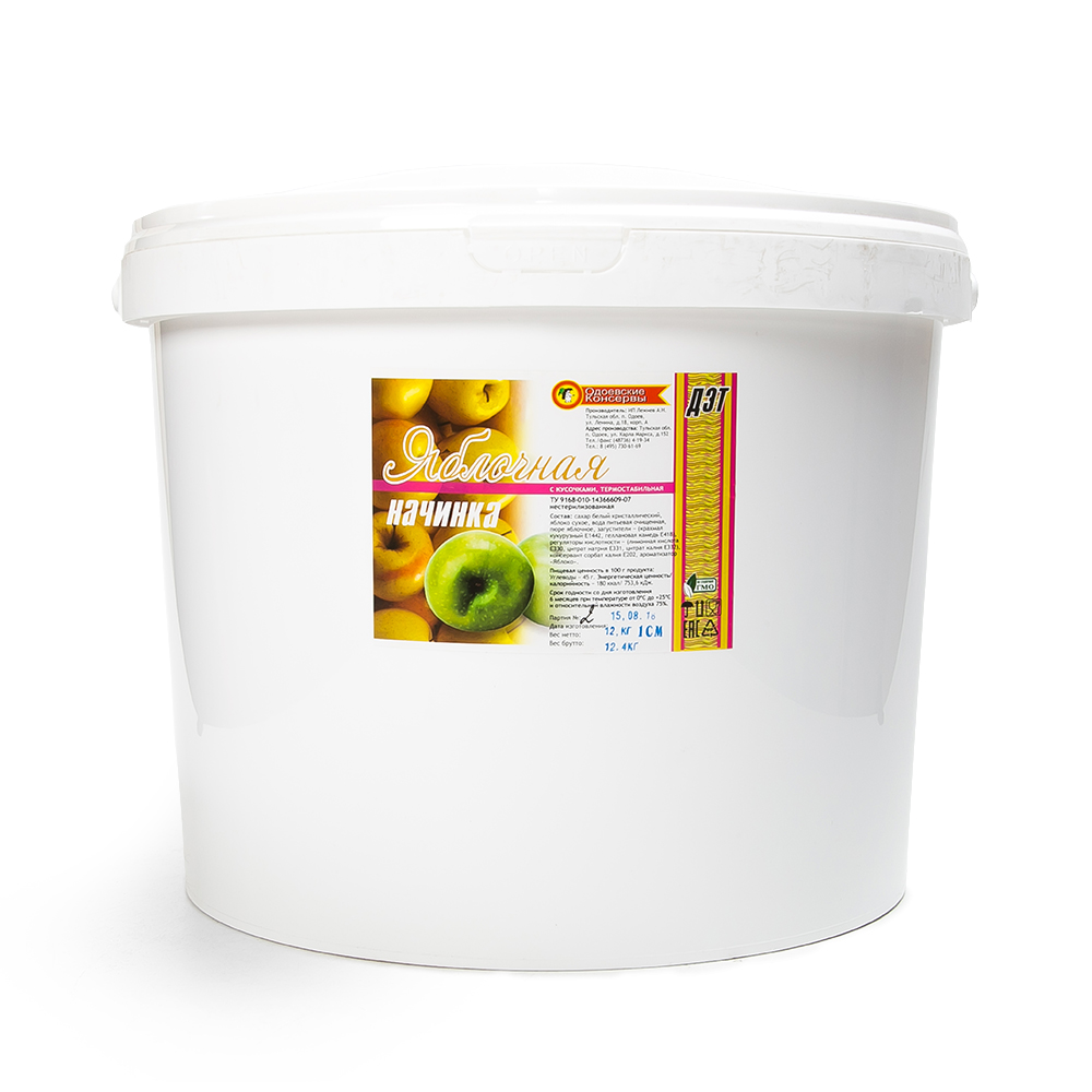 Начинка яблочная ДЭТ термостабильная 12 кг
