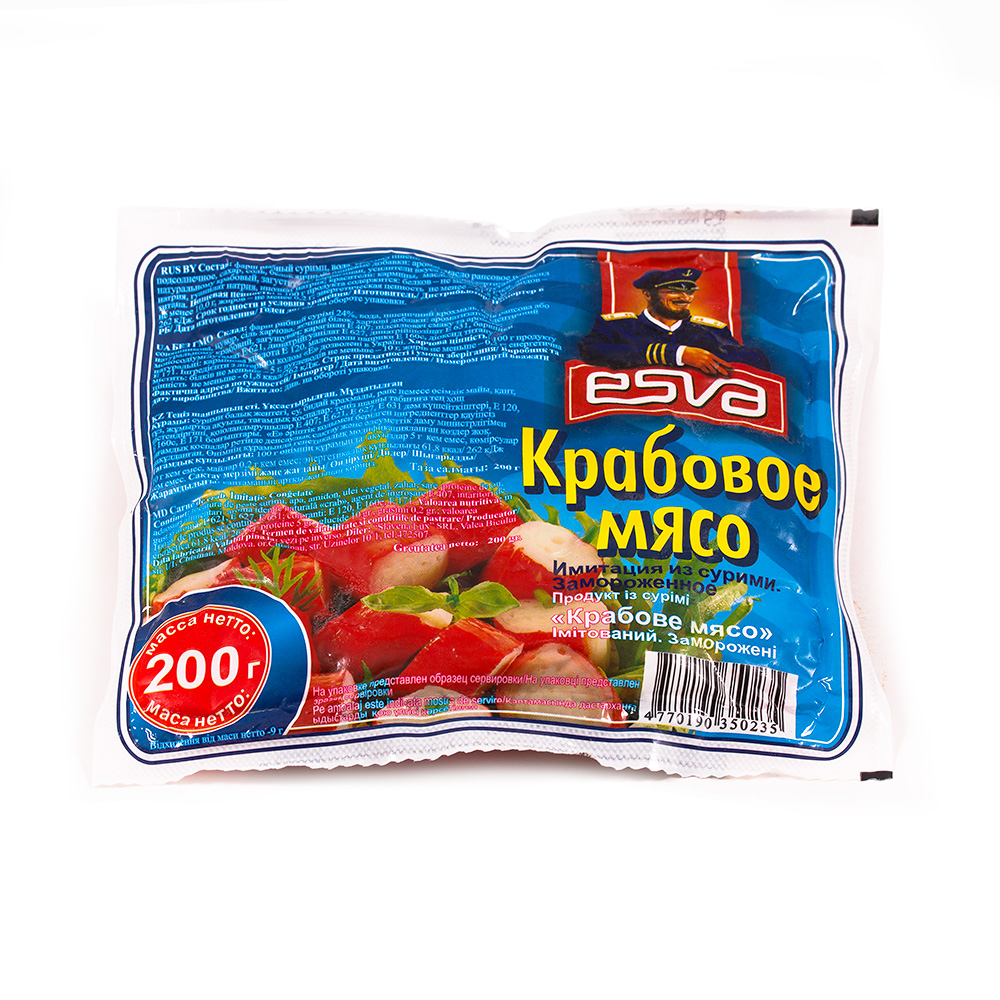 Крабовое мясо ESVA 200г/25шт