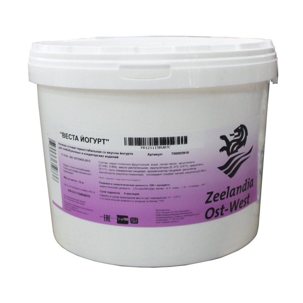 Начинка готовая Зиландия Веста Йогурт термостабильная 13 кг