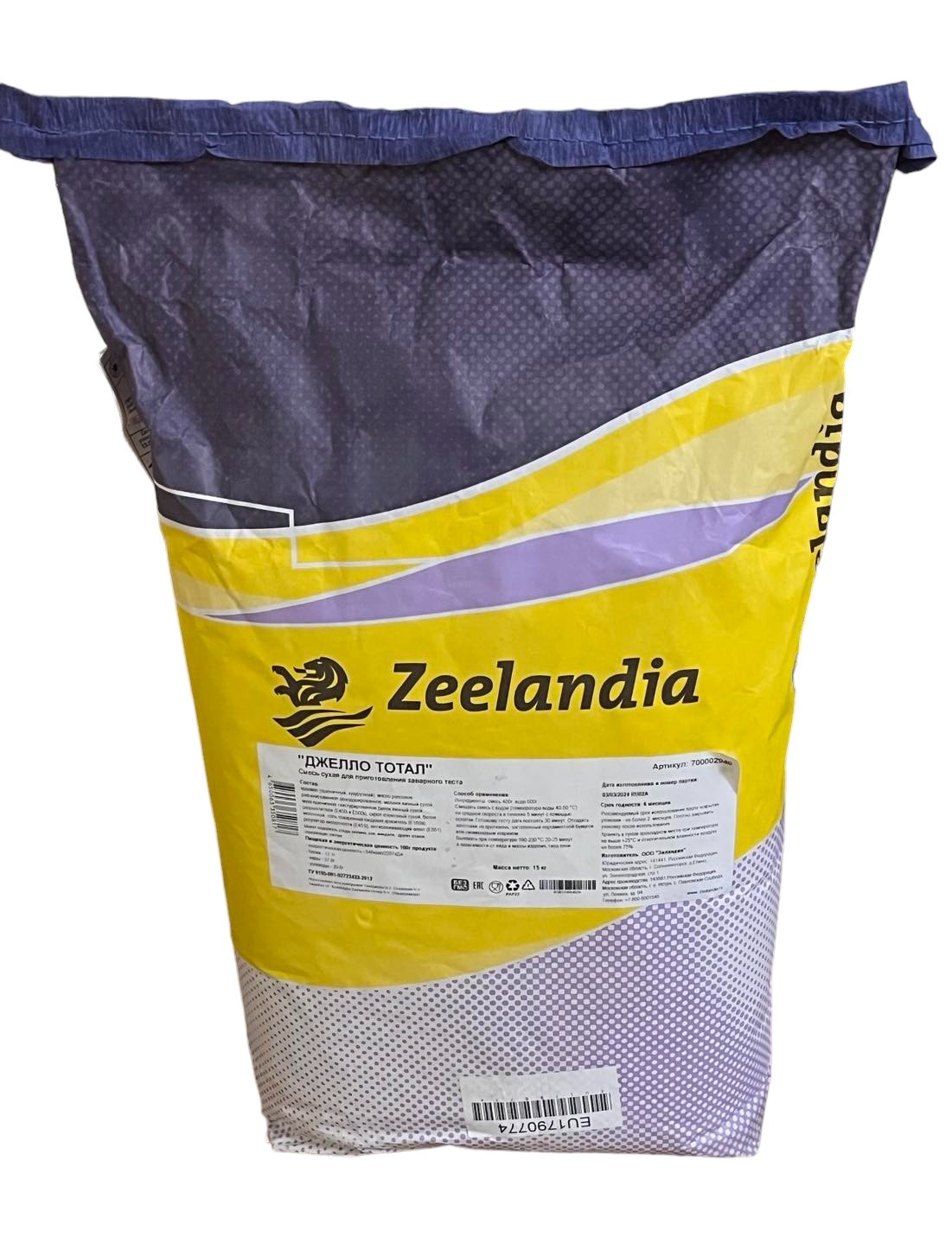 Смесь сух."Джелло Тотал"для заварного теста 15кг