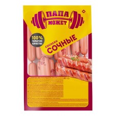 Сосиски Папа Может Сочные п/о мгс вес