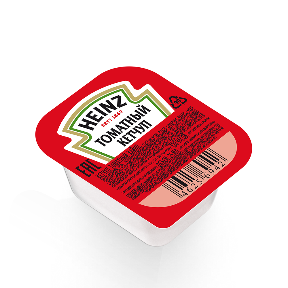 Соус Heinz  Кетчуп Томатный  порционный дип-пот, 25мл