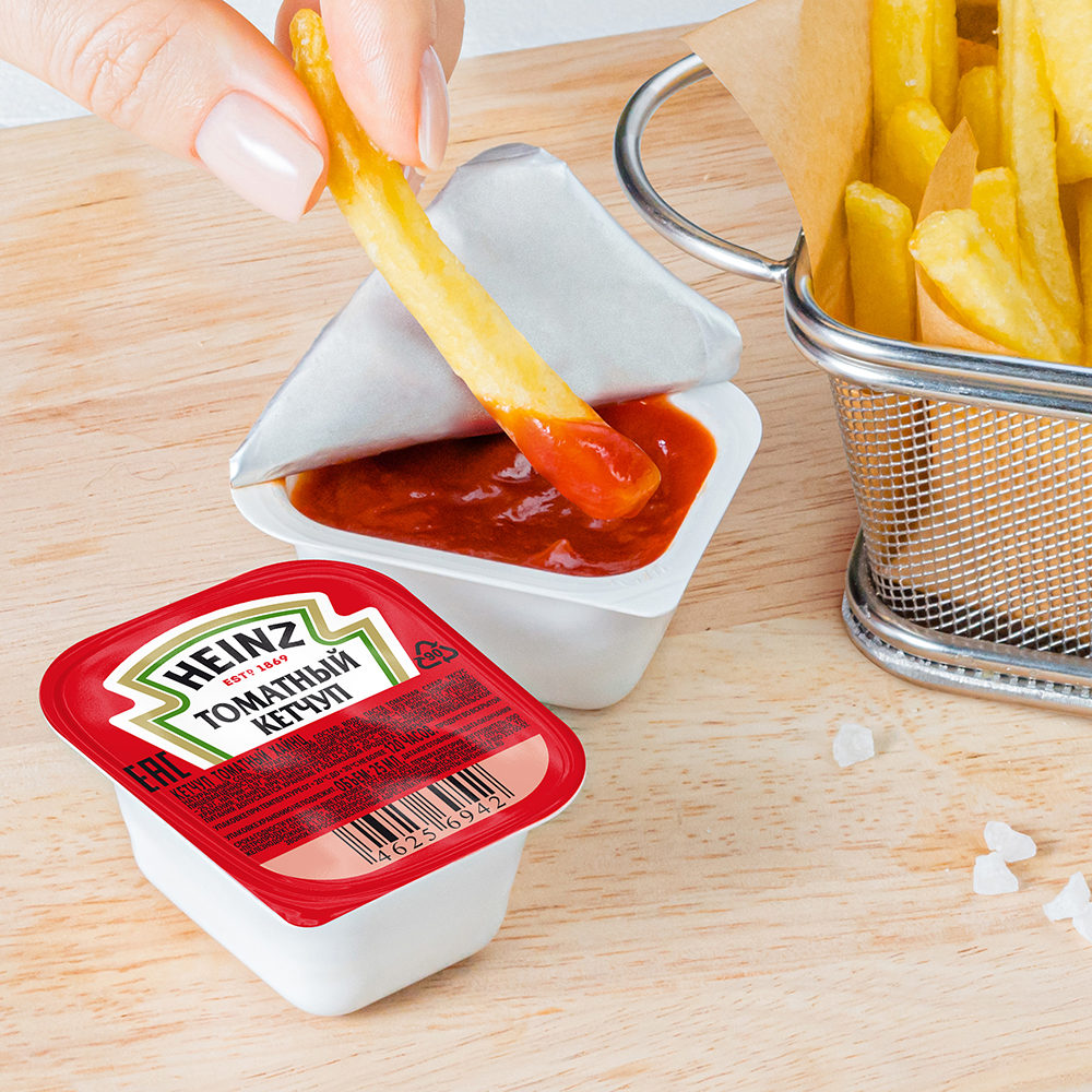 Соус Heinz  Кетчуп Томатный  порционный дип-пот, 25мл