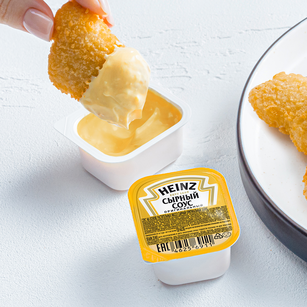 Соус  Heinz  Сырный порционный 25мл/125шт Дип-пот