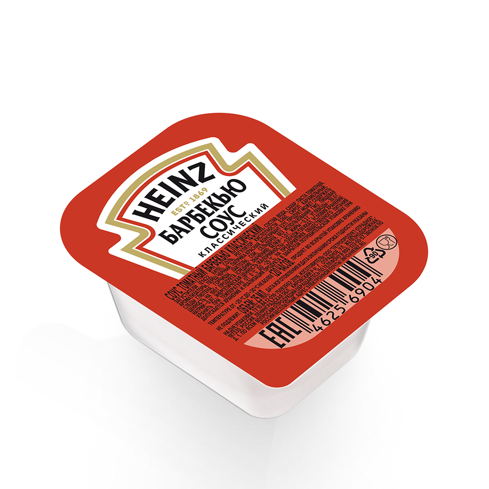 Соус Heinz Барбекю порционный дип-пот 25мл