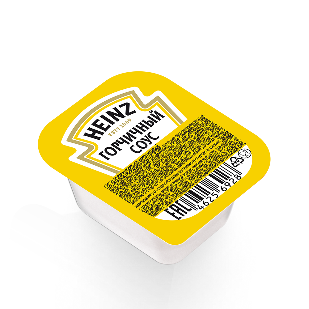Соус Heinz Горчичный порционный дип-пот, 25мл