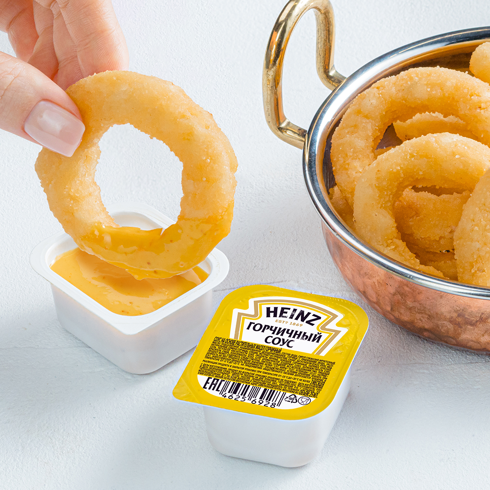 Соус Heinz Горчичный порционный дип-пот, 25мл