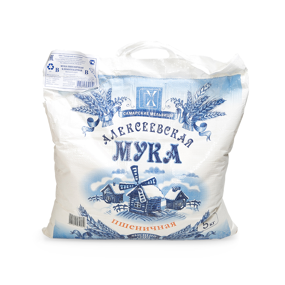Мука Алексеевская в/с ГОСТ 5кг