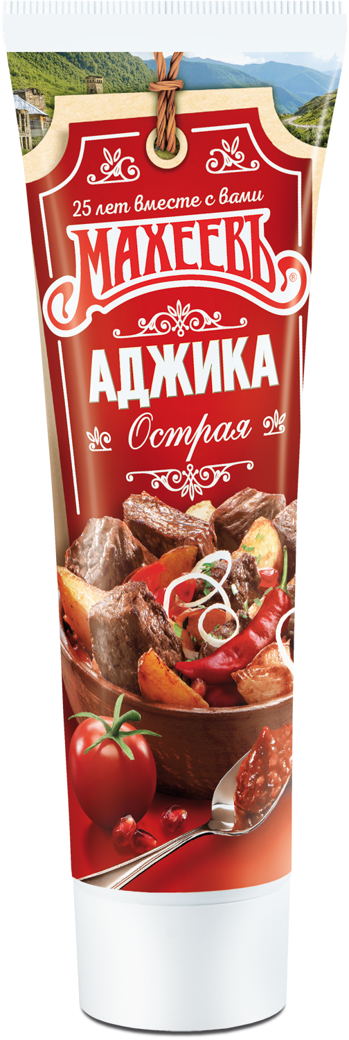 Аджика Махеев острая туба 100г