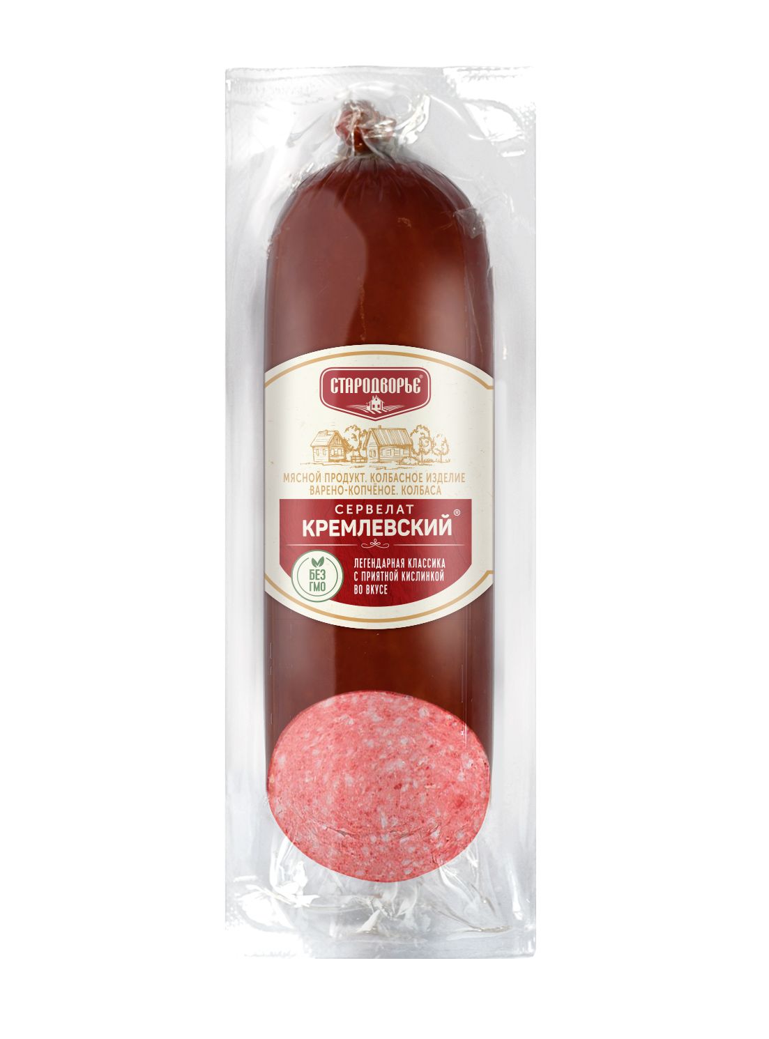 Колбаса Сервелат Кремлевский Стародворские колбасы 0,35 кг.