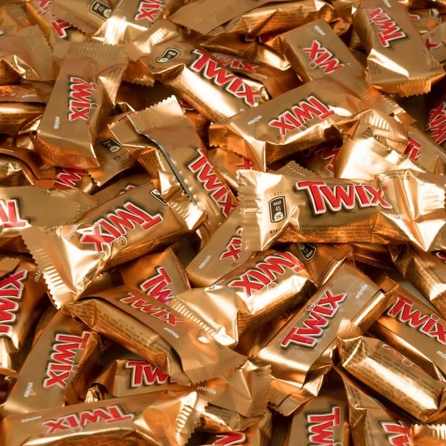Шоколадные конфеты Twix Minis 184г, пакет