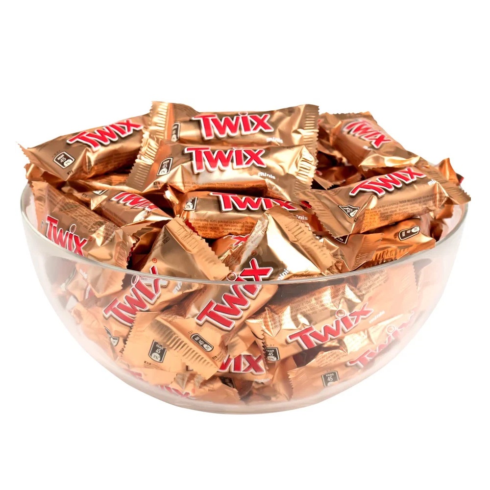Шоколадные конфеты Twix Minis 184г, пакет