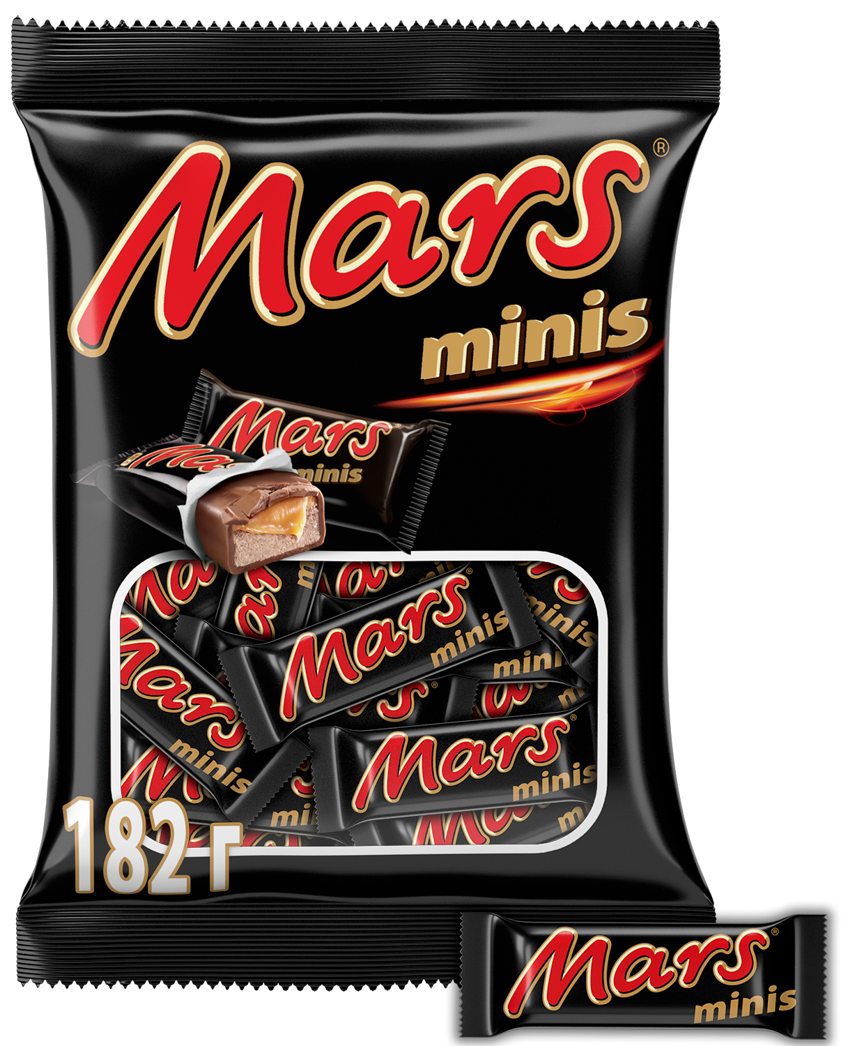 Шоколадные конфеты Mars Minis 182г, пакет