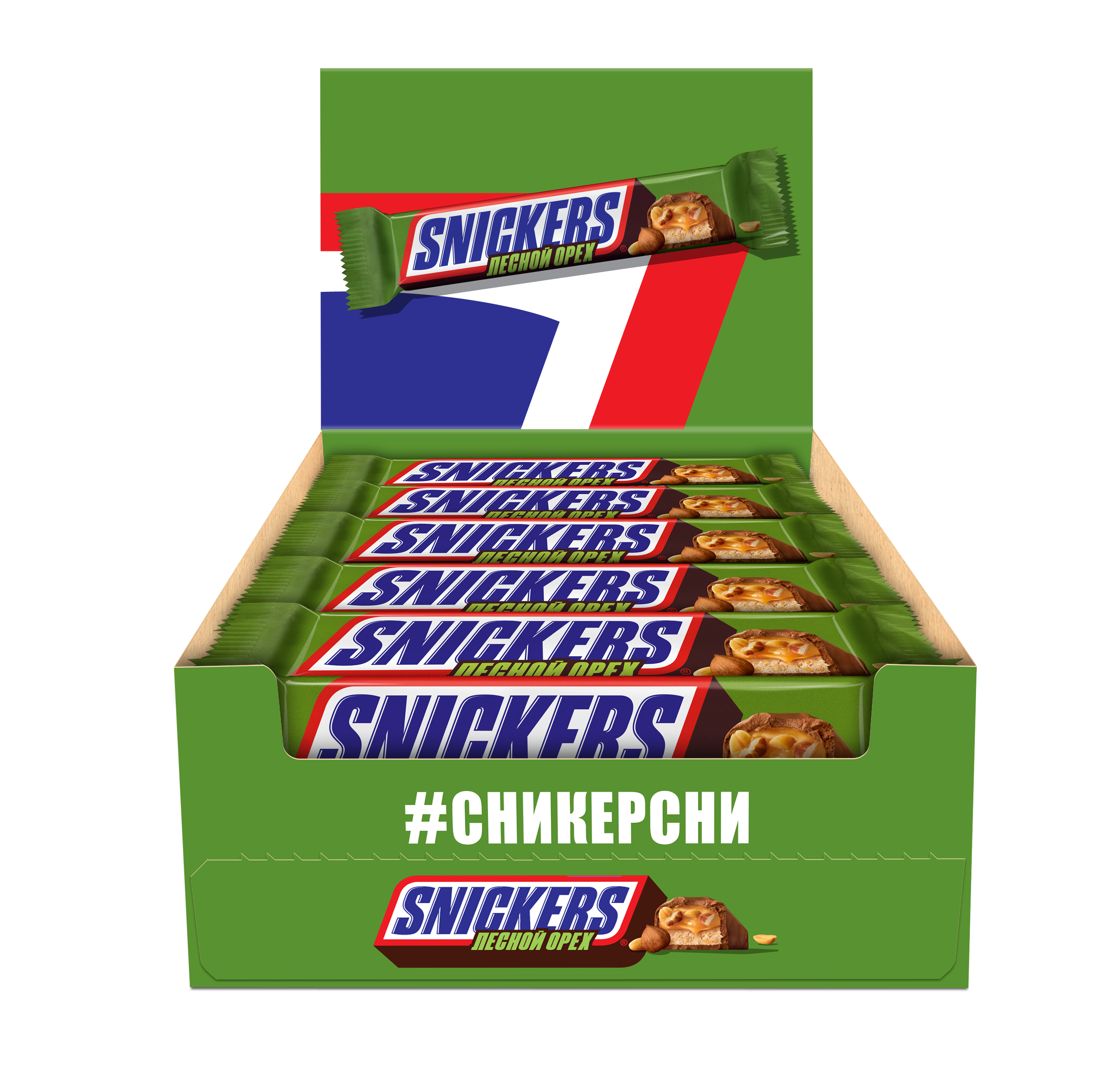 ТОП 100 Шок. батончик Сникерс с лесным орехом 5*32*81г