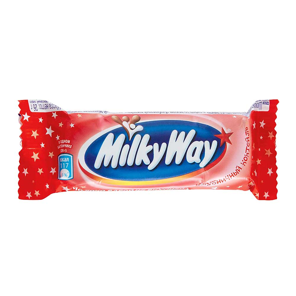 Шоколадный батончик Milky Way Клубничный коктейль 26г