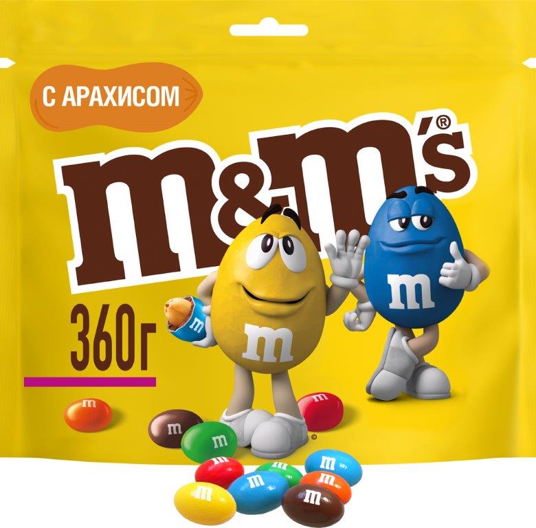 Драже M&M's с арахисом 360г