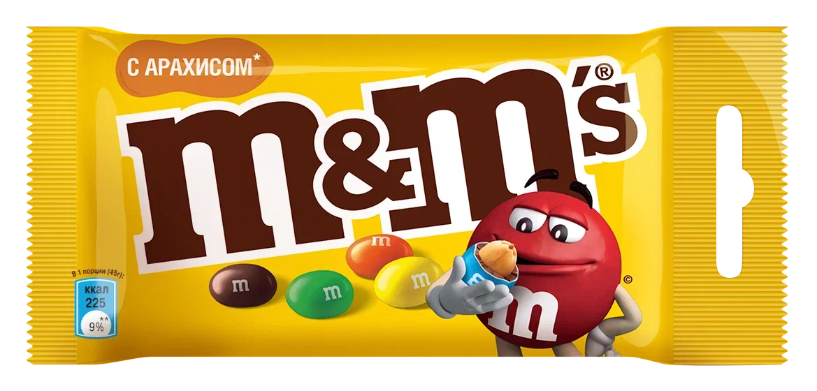 Драже M&M's с арахисом 45г