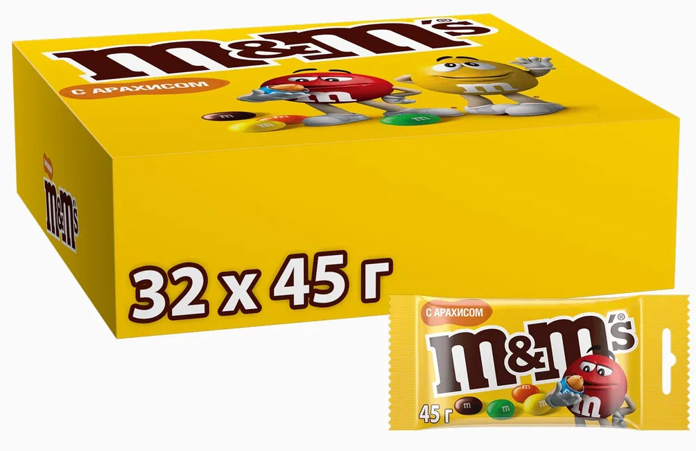 Драже M&M's с арахисом 45г
