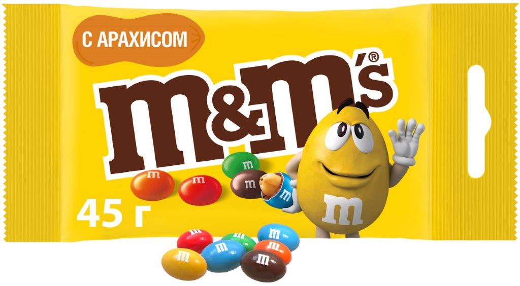 Драже M&M's с арахисом 45г