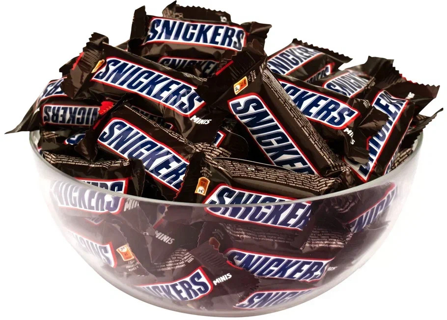 Шоколадные конфеты Snickers Minis 7кг
