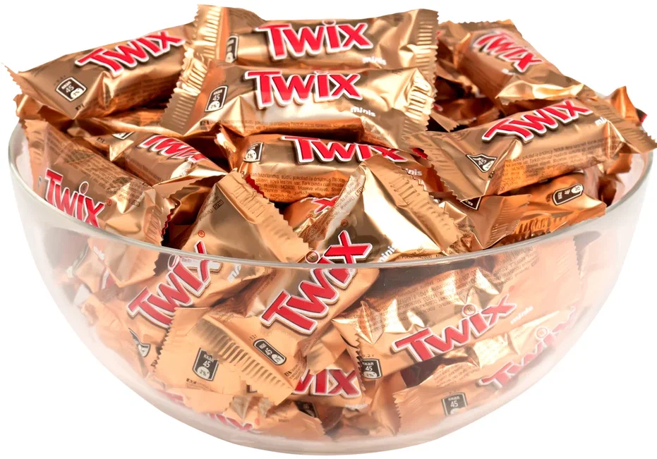 Шоколадные конфеты Twix Minis 2,7кг