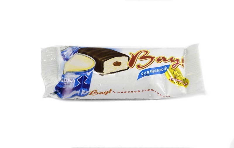 Продукт  глазирован. ВАУ со вкусом вареной сгущенки 45г