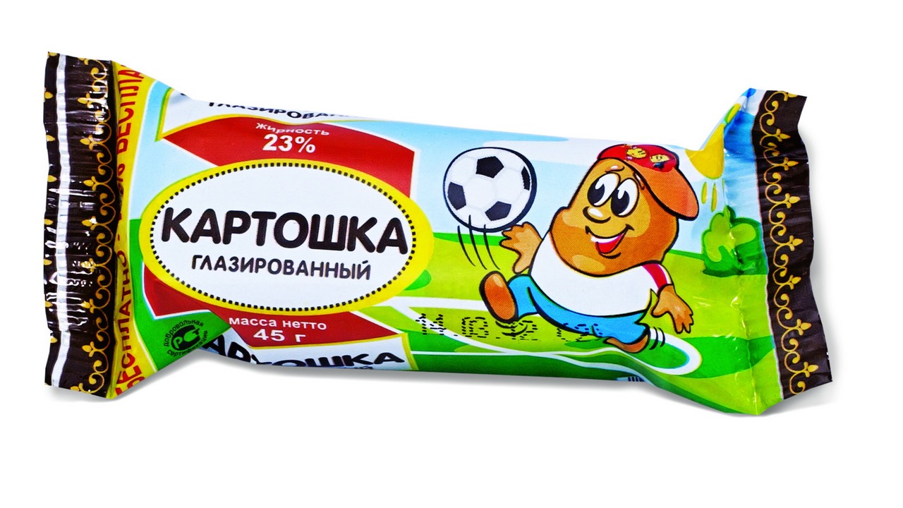 Продукт  глазирован. Фабрика Лактомелия  Картошка 75г