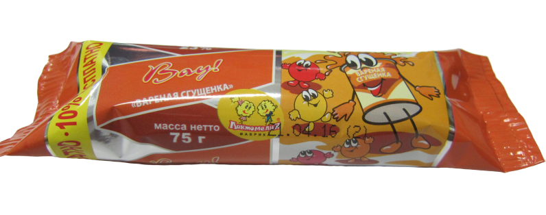 Продукт  глазирован.  Фабрика Лактомелия  Сгущенка  75г