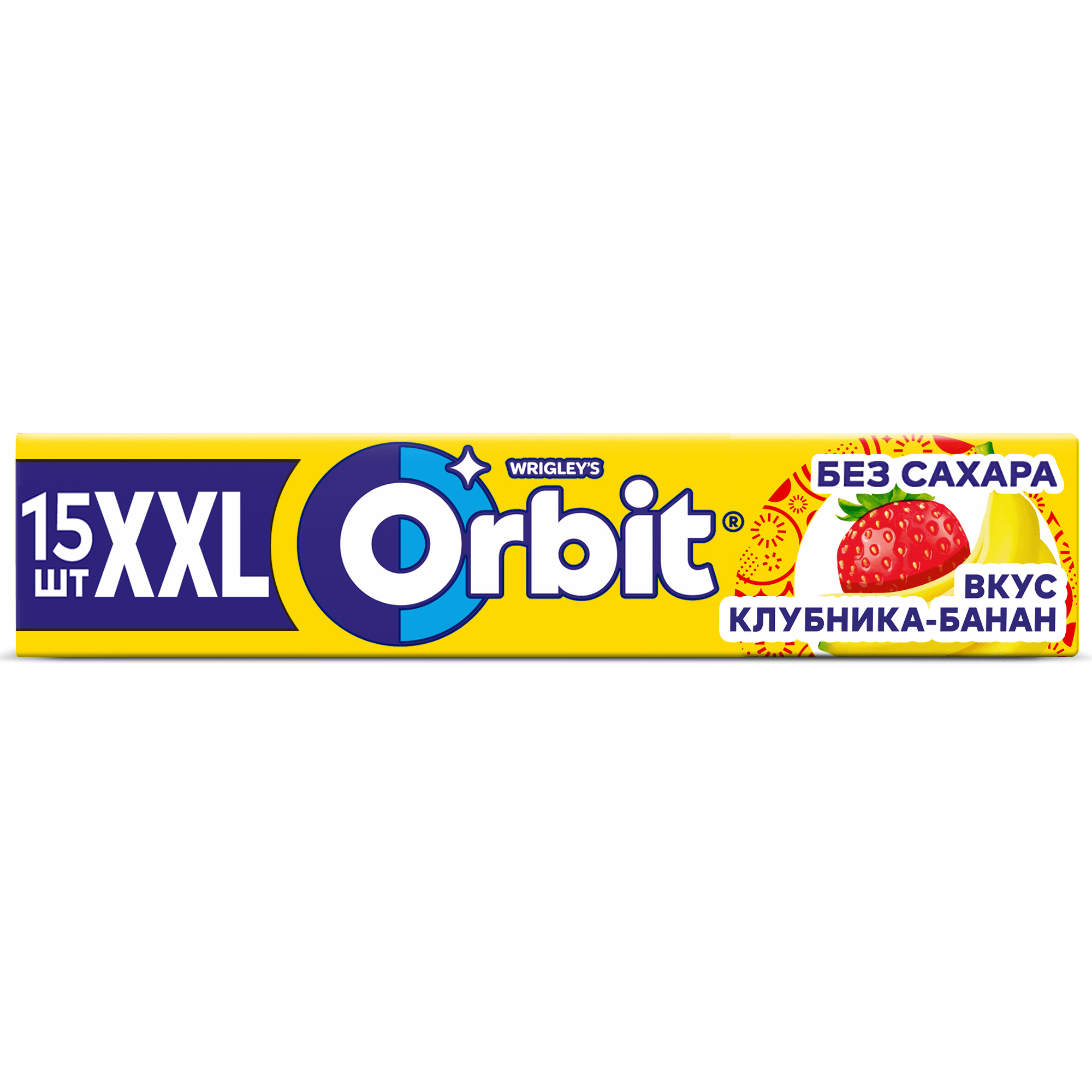 Жевательная резинка Orbit XXL Клубника-банан 20,4г